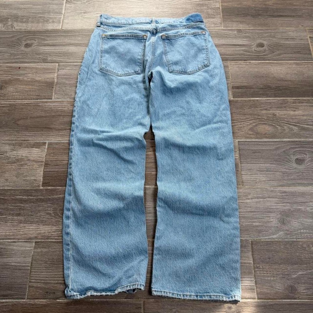 Abercrombie & Fitch Jeans The Baggy Low Rise 28/6 Blue Light Wash Wide Leg